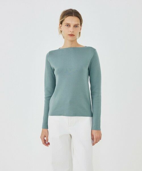 TOMORROWLAND / トゥモローランド ニット・セーター | シーアイランドコットン ボートネックプルオーバー | 詳細2