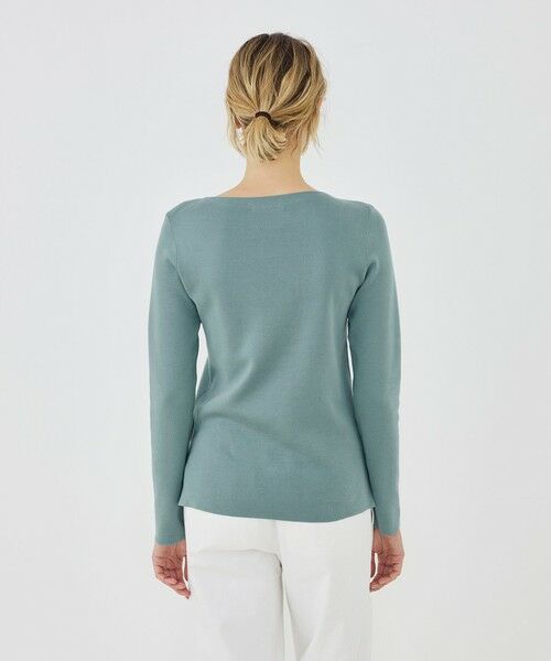 TOMORROWLAND / トゥモローランド ニット・セーター | シーアイランドコットン ボートネックプルオーバー | 詳細4