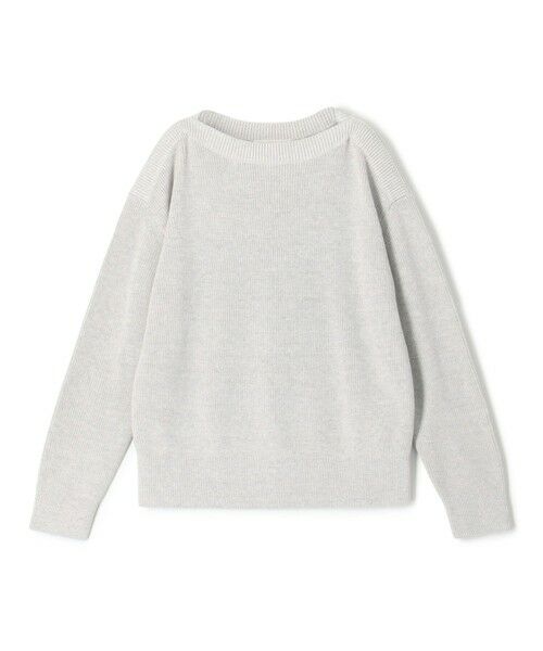 TOMORROWLAND / トゥモローランド ニット・セーター | フィッシャーマンズリブ ボートネックプルオーバー（15 グレー）