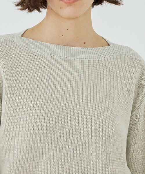 TOMORROWLAND / トゥモローランド ニット・セーター | フィッシャーマンズリブ ボートネックプルオーバー | 詳細5