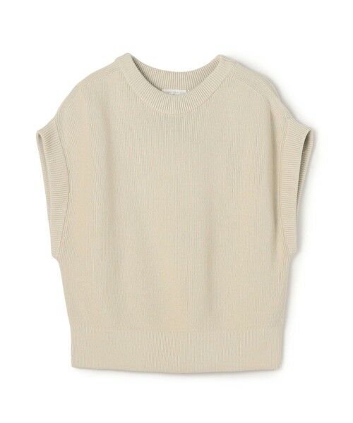 TOMORROWLAND / トゥモローランド ベスト | フィッシャーマンズリブ クルーネックベスト（43 ベージュ）