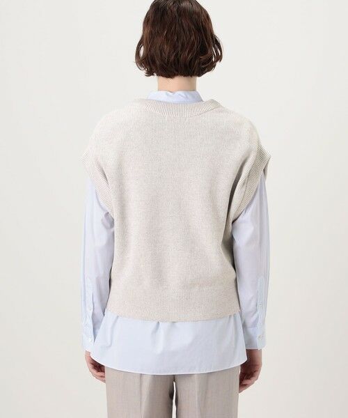 TOMORROWLAND / トゥモローランド ベスト | フィッシャーマンズリブ クルーネックベスト | 詳細5