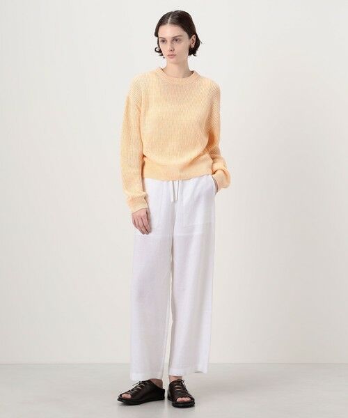 TOMORROWLAND / トゥモローランド ニット・セーター | リネンフィッシャーマンズリブ クルーネックプルオーバー | 詳細2