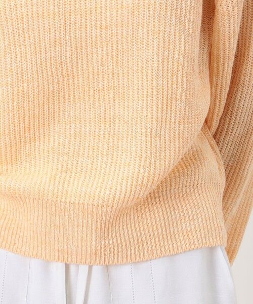 TOMORROWLAND / トゥモローランド ニット・セーター | リネンフィッシャーマンズリブ クルーネックプルオーバー | 詳細9