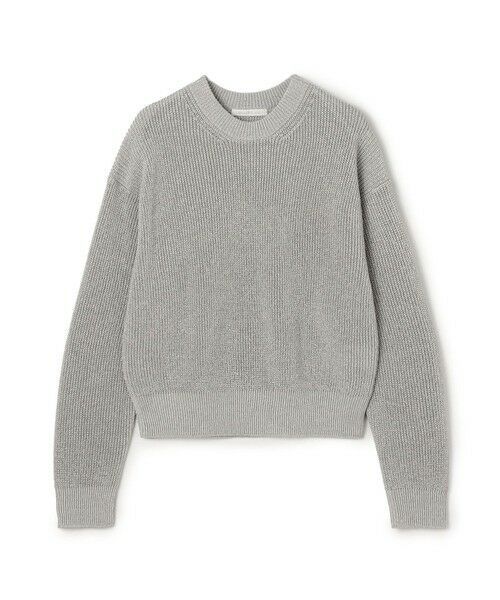 TOMORROWLAND / トゥモローランド ニット・セーター | ルレックスフィッシャーマンズリブ クルーネックプルオーバー（81 シルバー）
