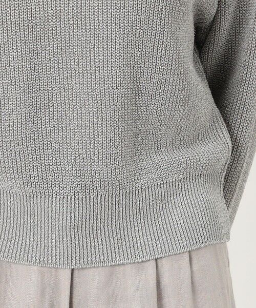 TOMORROWLAND / トゥモローランド ニット・セーター | ルレックスフィッシャーマンズリブ クルーネックプルオーバー | 詳細10