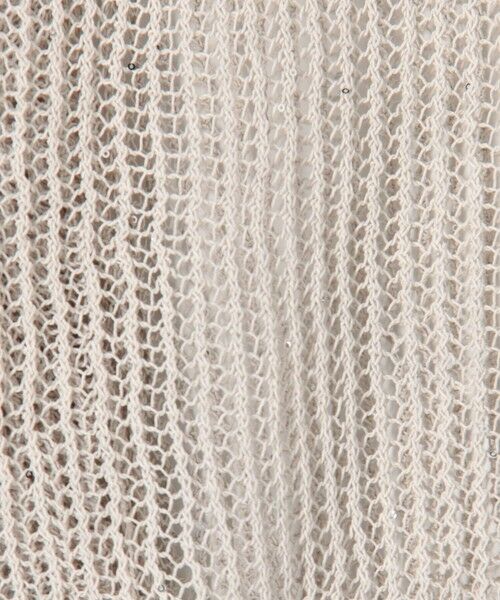 TOMORROWLAND / トゥモローランド カーディガン・ボレロ | パイエットオープンワーク ジップアップカーディガン | 詳細9