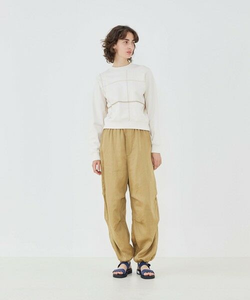 TOMORROWLAND / トゥモローランド スウェット | レンシルコットンジャージー クルーネックプルオーバー | 詳細1