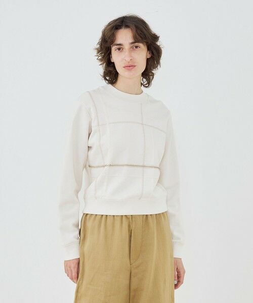 TOMORROWLAND / トゥモローランド スウェット | レンシルコットンジャージー クルーネックプルオーバー | 詳細2