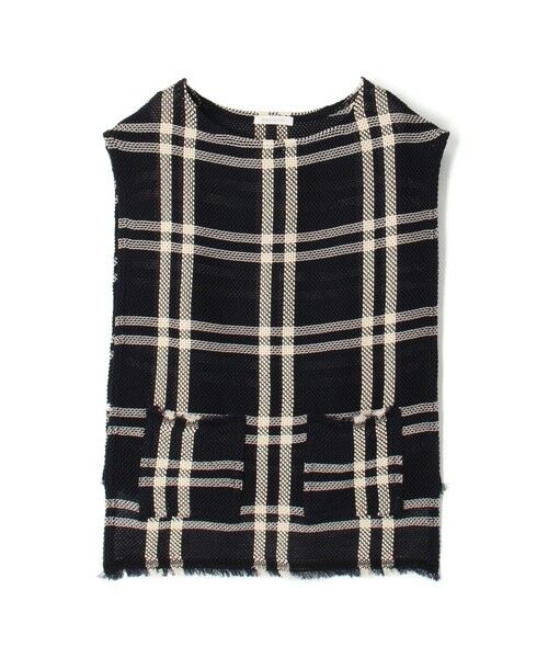 TOMORROWLAND / トゥモローランド ベスト | ラッセルコットン フロントポケットベスト（68 ネイビー系）