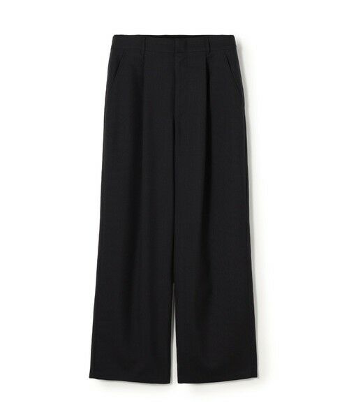 TOMORROWLAND / トゥモローランド その他パンツ | ウォッシャブルトロピカル ツータックストレートパンツ（18 ブラック系）