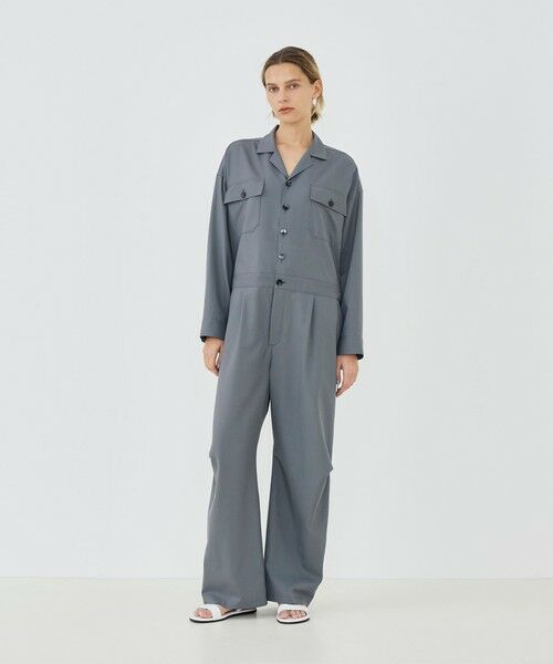 TOMORROWLAND / トゥモローランド サロペット・オールインワン | ウォッシャブルトロピカル ベルテッドジャンプスーツ | 詳細1