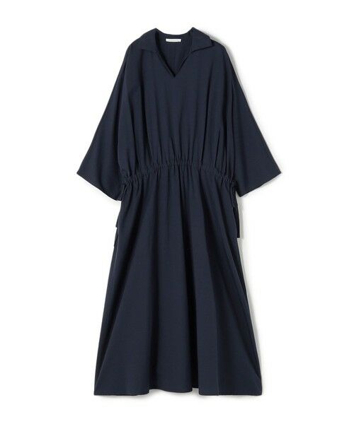 TOMORROWLAND / トゥモローランド ロング・マキシ丈ワンピース | 【WEB先行予約】コットン スキッパ—ワンピース（69 ネイビー）