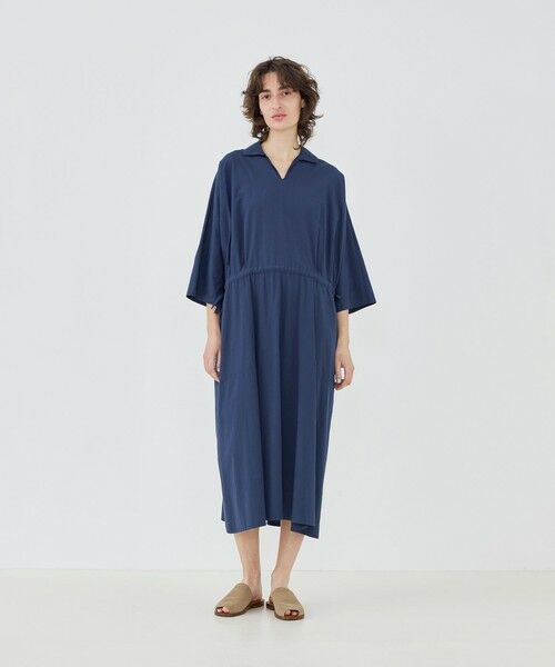 TOMORROWLAND / トゥモローランド ロング・マキシ丈ワンピース | 【WEB先行予約】コットン スキッパ—ワンピース | 詳細1