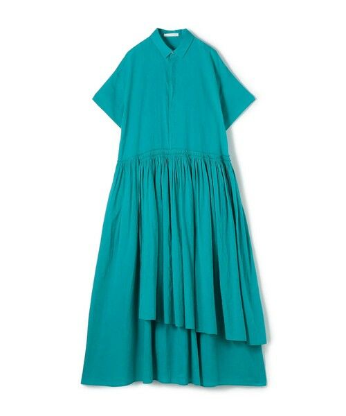 TOMORROWLAND / トゥモローランド ロング・マキシ丈ワンピース | 【WEB先行予約】インドコットン アシンメトリーヘムワンピース（55 ブルー）