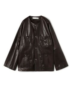 TOMORROWLAND / トゥモローランド レザーブルゾン・ジャケット | ソフトグレインシープレザー ドルマンスリーブジャケット