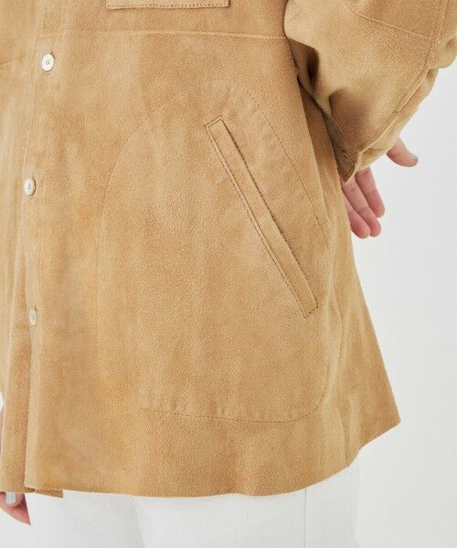 TOMORROWLAND / トゥモローランド レザーブルゾン・ジャケット | ダウニーラムスエード シャツブルゾン | 詳細10