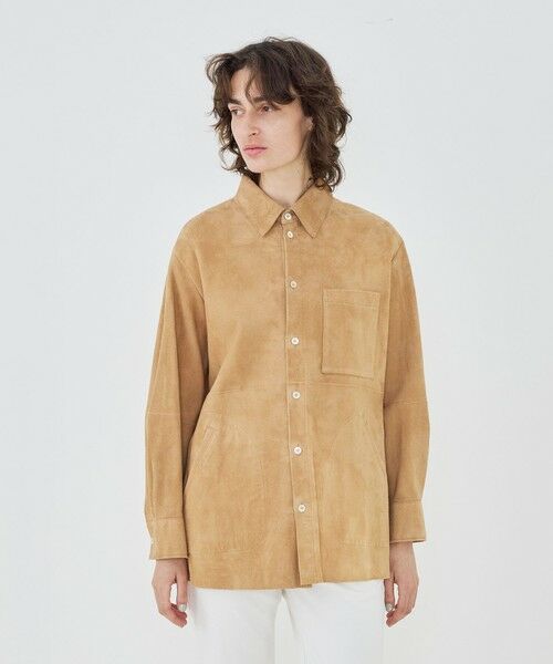 TOMORROWLAND / トゥモローランド レザーブルゾン・ジャケット | ダウニーラムスエード シャツブルゾン | 詳細2