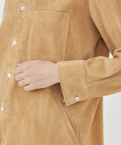 TOMORROWLAND / トゥモローランド レザーブルゾン・ジャケット | ダウニーラムスエード シャツブルゾン | 詳細7