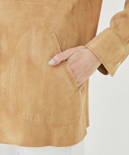 TOMORROWLAND / トゥモローランド レザーブルゾン・ジャケット | ダウニーラムスエード シャツブルゾン | 詳細9