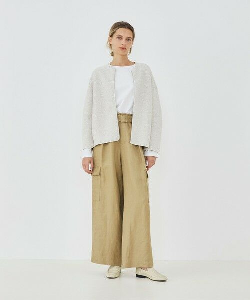 TOMORROWLAND / トゥモローランド ブルゾン | スプリングツイード ノーカラーブルゾン | 詳細1