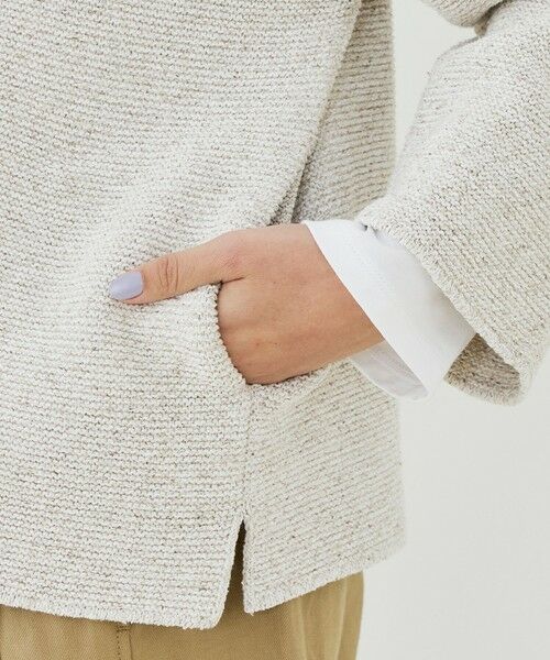 TOMORROWLAND / トゥモローランド ブルゾン | スプリングツイード ノーカラーブルゾン | 詳細8