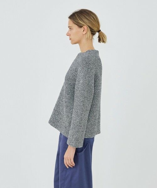 TOMORROWLAND / トゥモローランド ブルゾン | スプリングツイード ノーカラーブルゾン | 詳細3