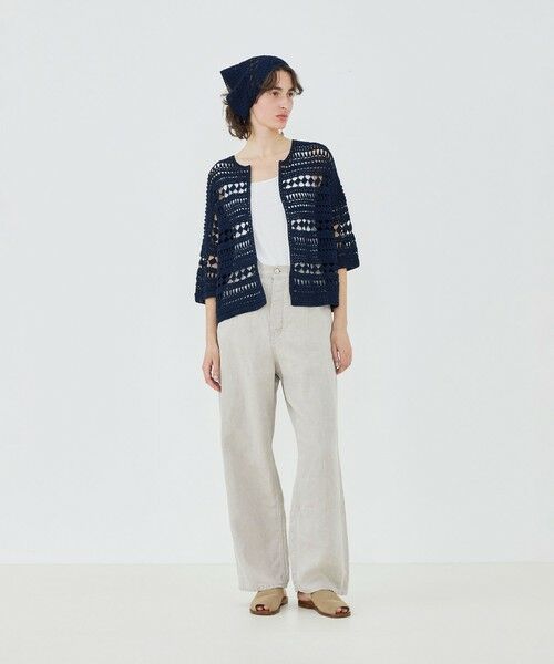 TOMORROWLAND / トゥモローランド カーディガン・ボレロ | 【WEB先行予約】コットンクロシェ カラーレスジャケット | 詳細1