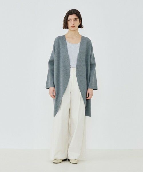 TOMORROWLAND / トゥモローランド その他アウター | ミラノリブ ノーカラーコート | 詳細1