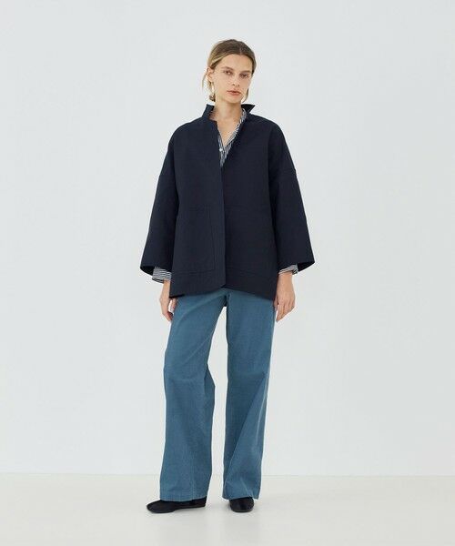 TOMORROWLAND / トゥモローランド その他アウター | コットンダブルフェイス フロントオープンショートコート | 詳細1