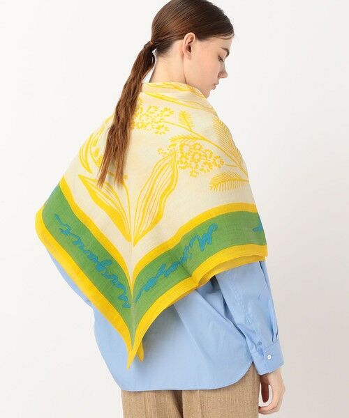 TOMORROWLAND / トゥモローランド バンダナ・スカーフ | manipuri フローラ コットンシルクストール | 詳細1