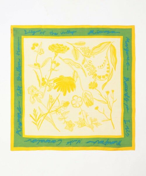 TOMORROWLAND / トゥモローランド バンダナ・スカーフ | manipuri フローラ コットンシルクストール | 詳細2