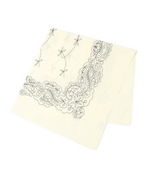 TOMORROWLAND / トゥモローランド バンダナ・スカーフ | ASAUCE MELER コットンシルクエンブロイダリー バンダナスカーフ（12 ホワイト系）