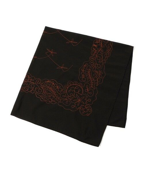 TOMORROWLAND / トゥモローランド バンダナ・スカーフ | ASAUCE MELER コットンシルクエンブロイダリー バンダナスカーフ（18 ブラック系）