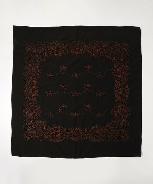 TOMORROWLAND / トゥモローランド バンダナ・スカーフ | ASAUCE MELER コットンシルクエンブロイダリー バンダナスカーフ | 詳細3