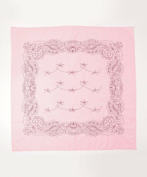 TOMORROWLAND / トゥモローランド バンダナ・スカーフ | ASAUCE MELER コットンシルクエンブロイダリー バンダナスカーフ | 詳細5