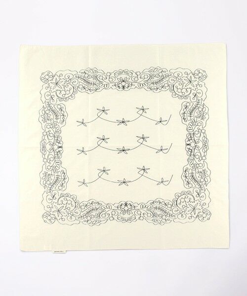 TOMORROWLAND / トゥモローランド バンダナ・スカーフ | ASAUCE MELER コットンシルクエンブロイダリー バンダナスカーフ | 詳細8