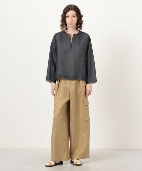 TOMORROWLAND / トゥモローランド シャツ・ブラウス | HAVERSACK ラミーツイル 2-wayブラウス | 詳細1