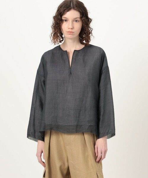 TOMORROWLAND / トゥモローランド シャツ・ブラウス | HAVERSACK ラミーツイル 2-wayブラウス | 詳細2