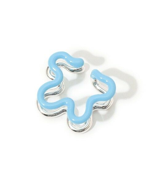 TOMORROWLAND / トゥモローランド ピアス・イヤリング | 【別注】Bea Bongiasca DOUBLE 片耳イヤーカフ（62 ライトブルー系）