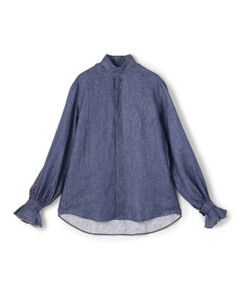 TOMORROWLAND / トゥモローランド シャツ・ブラウス | BOURRIENNE BOUDOIR LIN MARINE  リネンブラウス