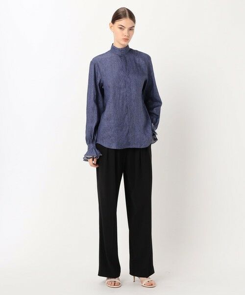 TOMORROWLAND / トゥモローランド シャツ・ブラウス | BOURRIENNE BOUDOIR LIN MARINE  リネンブラウス | 詳細1