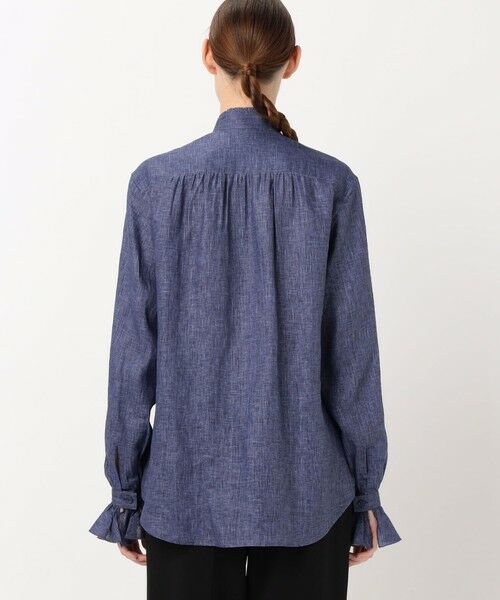 TOMORROWLAND / トゥモローランド シャツ・ブラウス | BOURRIENNE BOUDOIR LIN MARINE  リネンブラウス | 詳細4