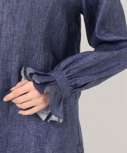 TOMORROWLAND / トゥモローランド シャツ・ブラウス | BOURRIENNE BOUDOIR LIN MARINE  リネンブラウス | 詳細7