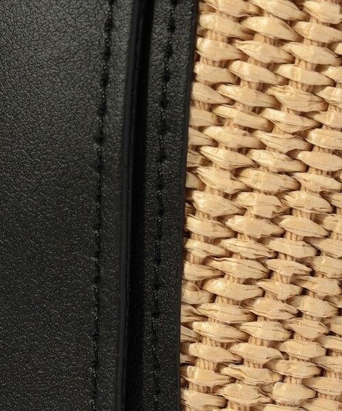 TOMORROWLAND / トゥモローランド ハンドバッグ | VIOLAd'ORO SANDRO ラフィア レザーコンビ ハンドバッグ | 詳細11