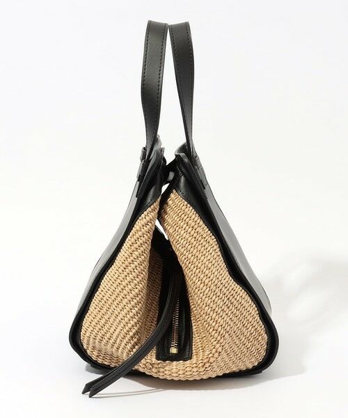 TOMORROWLAND / トゥモローランド ハンドバッグ | VIOLAd'ORO SANDRO ラフィア レザーコンビ ハンドバッグ | 詳細2