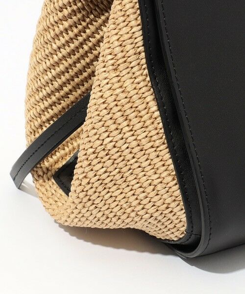 TOMORROWLAND / トゥモローランド ハンドバッグ | VIOLAd'ORO SANDRO ラフィア レザーコンビ ハンドバッグ | 詳細7