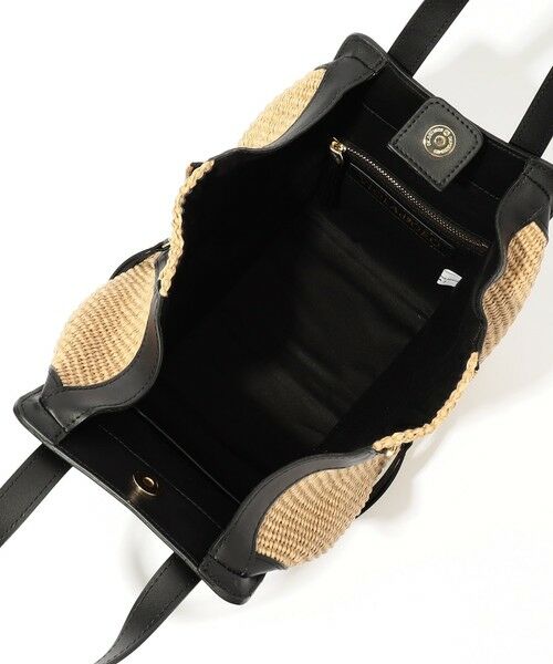TOMORROWLAND / トゥモローランド ハンドバッグ | VIOLAd'ORO SANDRO ラフィア レザーコンビ ハンドバッグ | 詳細9