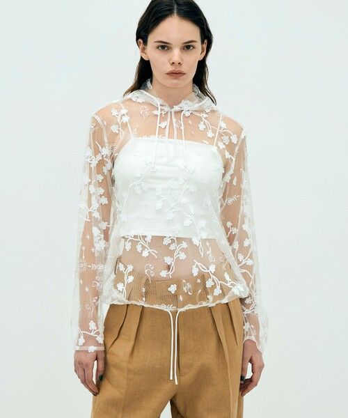 TOMORROWLAND / トゥモローランド シャツ・ブラウス | edition pourell トリコット エンブロイダリートップス | 詳細2