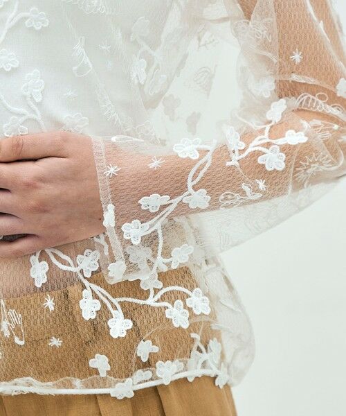 TOMORROWLAND / トゥモローランド シャツ・ブラウス | edition pourell トリコット エンブロイダリートップス | 詳細6